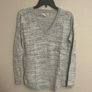 Women’s vneck gray sweater size medium.